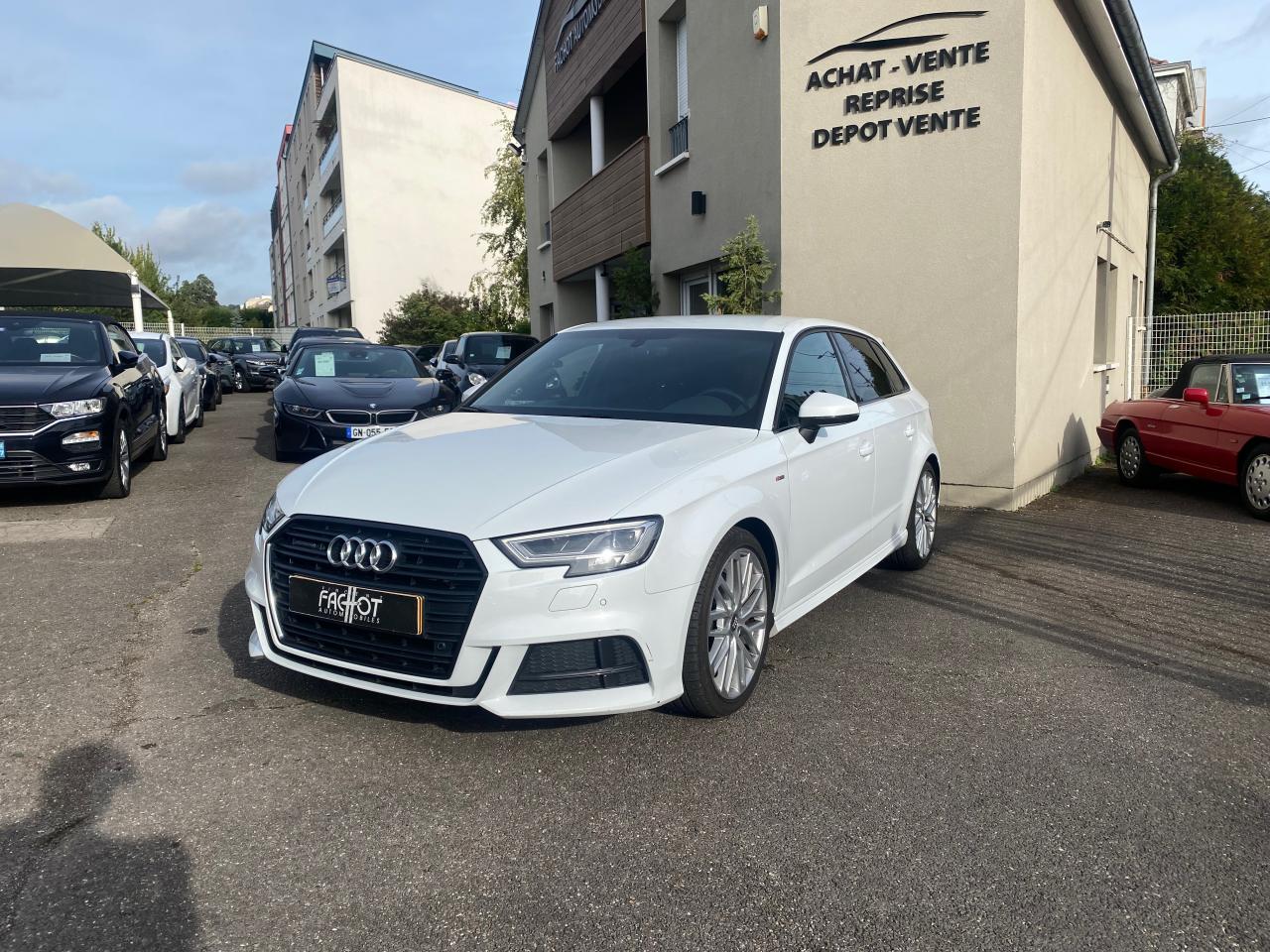 AUDI-A3- Sportback Quattro 2.0 TFSI -190 - BV S-Tronic 7  8V SPORTBACK S line PHASE 2